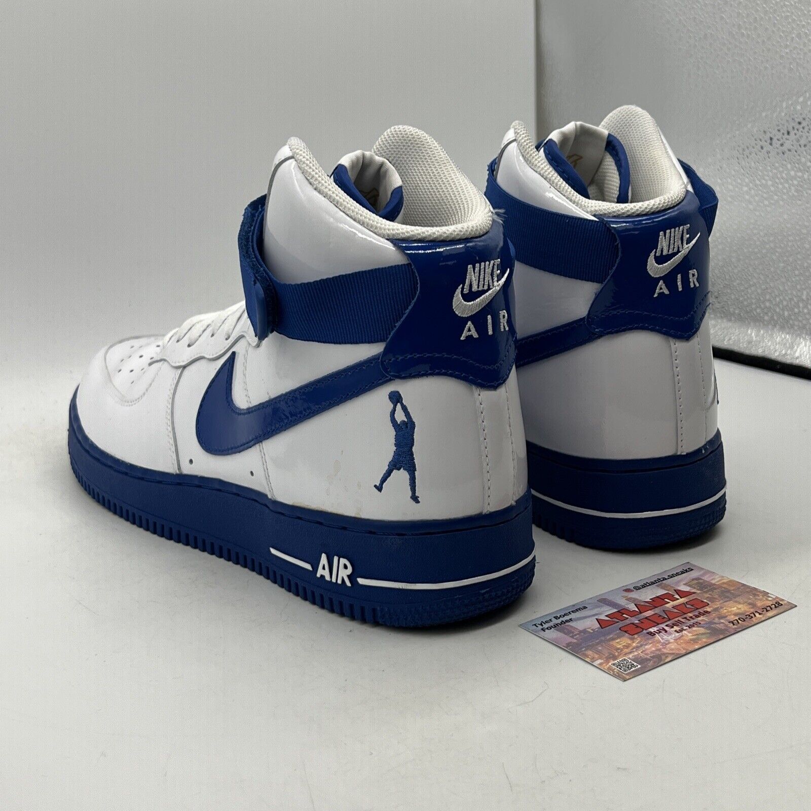 Size 10 - Nike Air Force 1 Sheed High Rude Awakening White Blue (AQ4229-100)