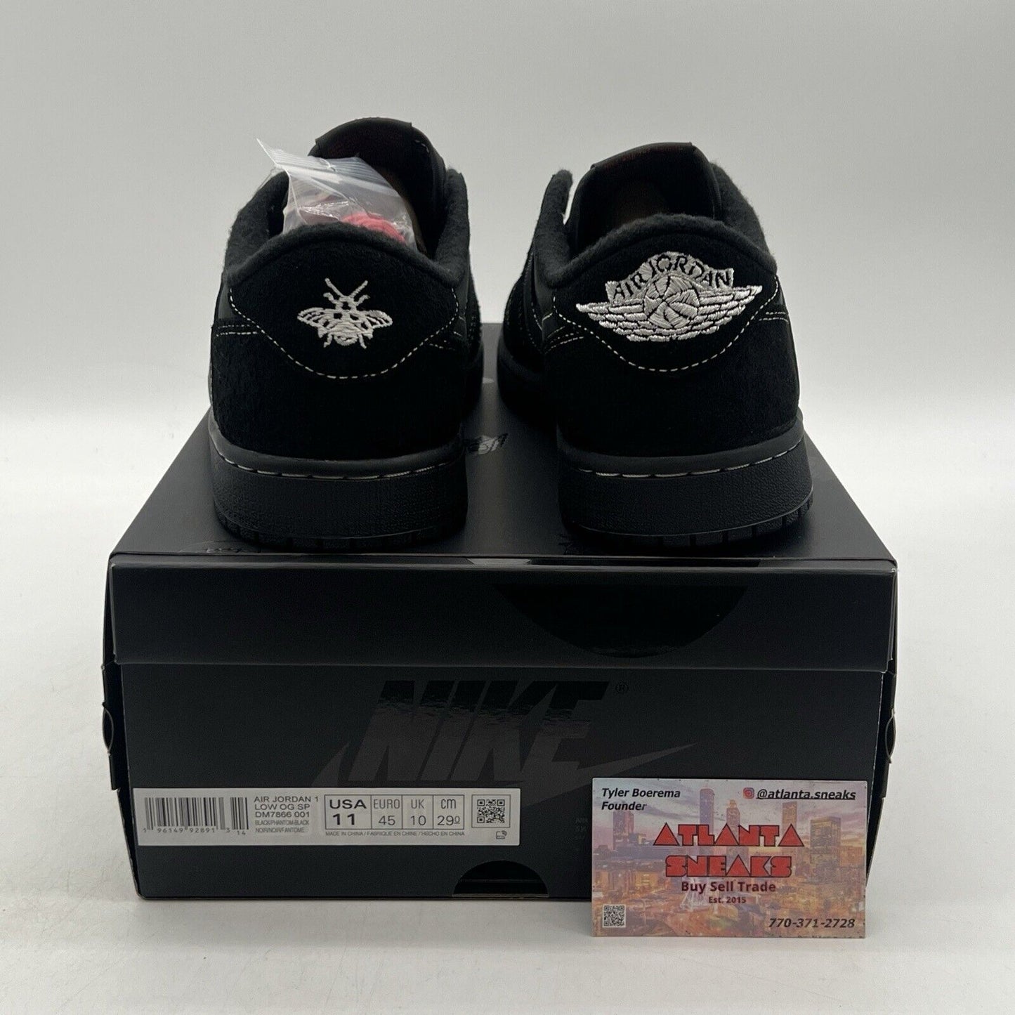 Size 11 - Jordan 1 Retro Low OG SP x Travis Scott Black Phantom (DM7866-001)