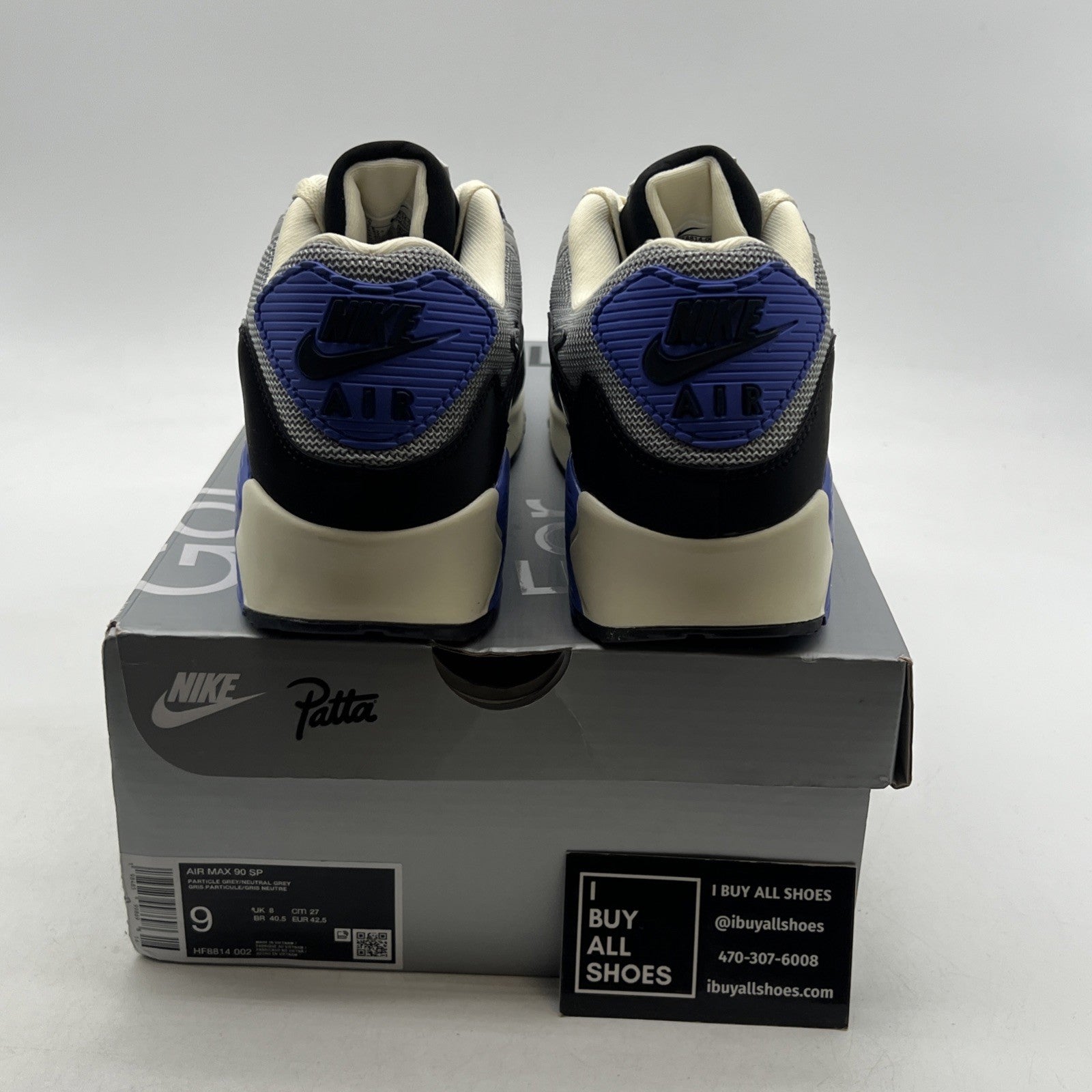 Size 9 - Nike Patta x Air Max 90 SP Sapphire (HF8814-002)