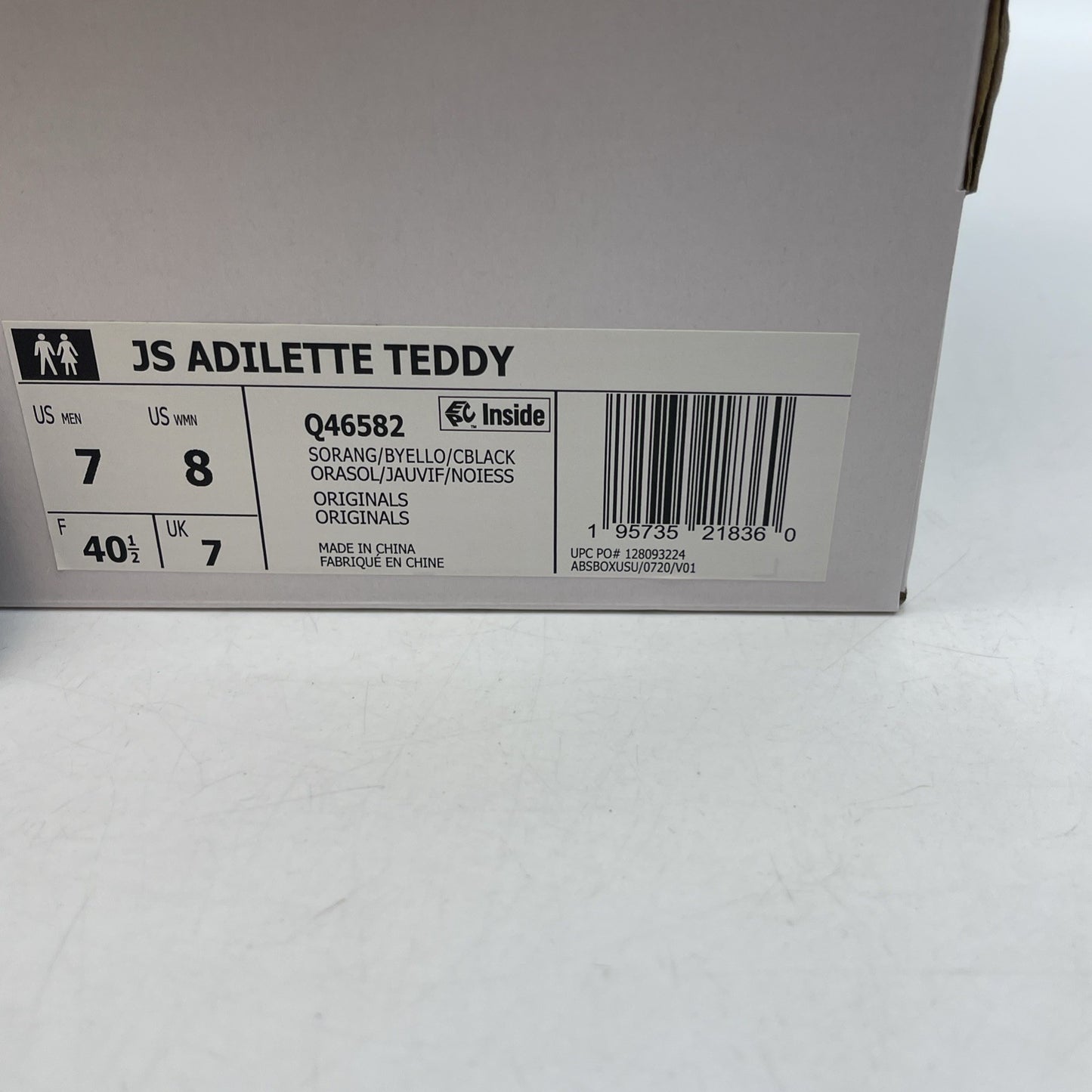 Size 7 - Adidas x Jeremy Scott Teddy Bear Slides Adilette Sandals (Q46582)