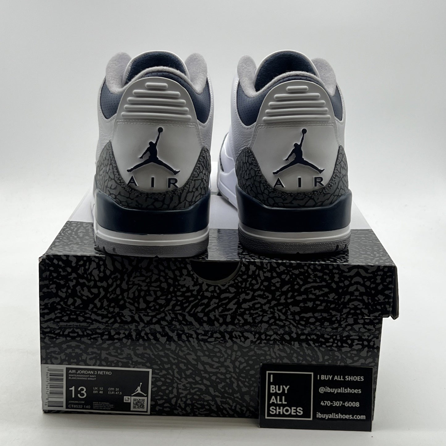 Size 13 - Air Jordan 3 Retro Midnight Navy (CT8533-140)