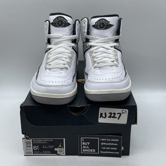 Size 6.5Y (GS) - Air Jordan 2 Retro Mid White Cement