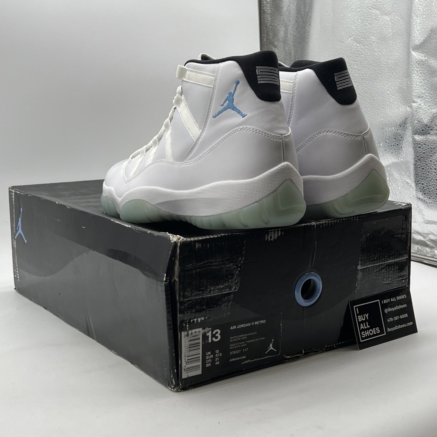 Size 13 - Air Jordan 11 Retro High Legend Blue (378037-117)