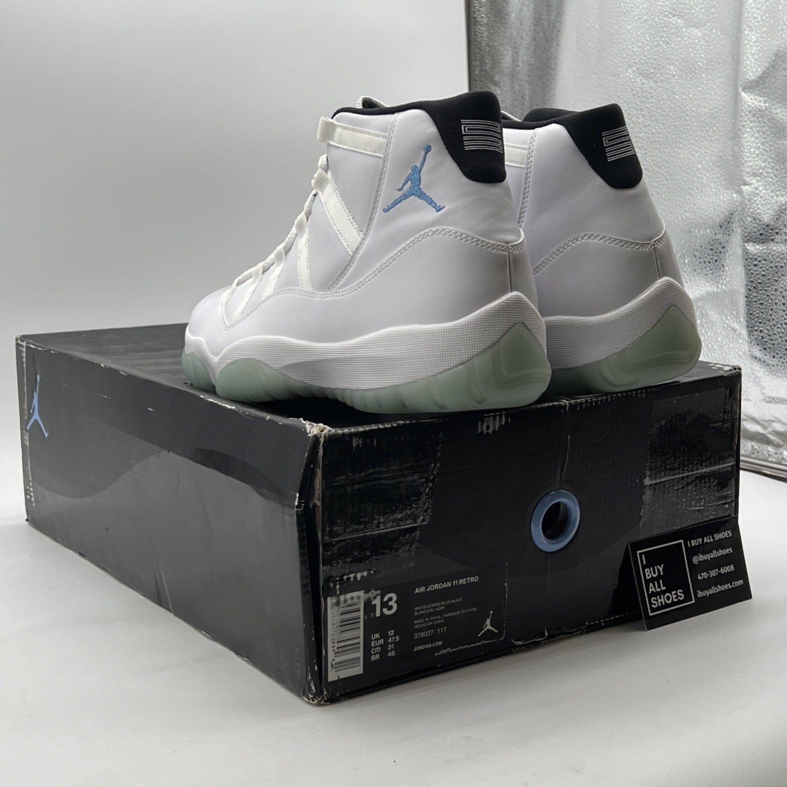 Size 13 - Air Jordan 11 Retro High Legend Blue (378037-117)