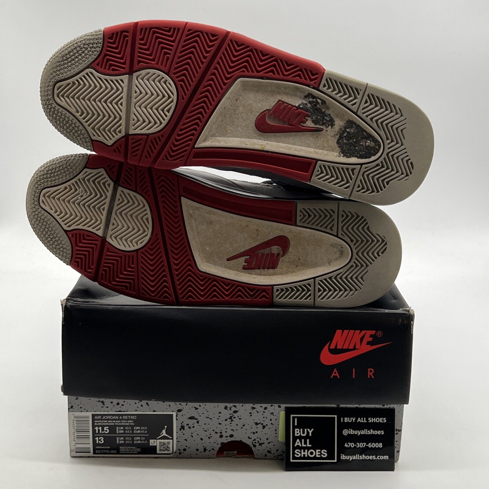 Size 11.5 - Air Jordan 4 Retro OG Mid Fire Red (DC7770-160)
