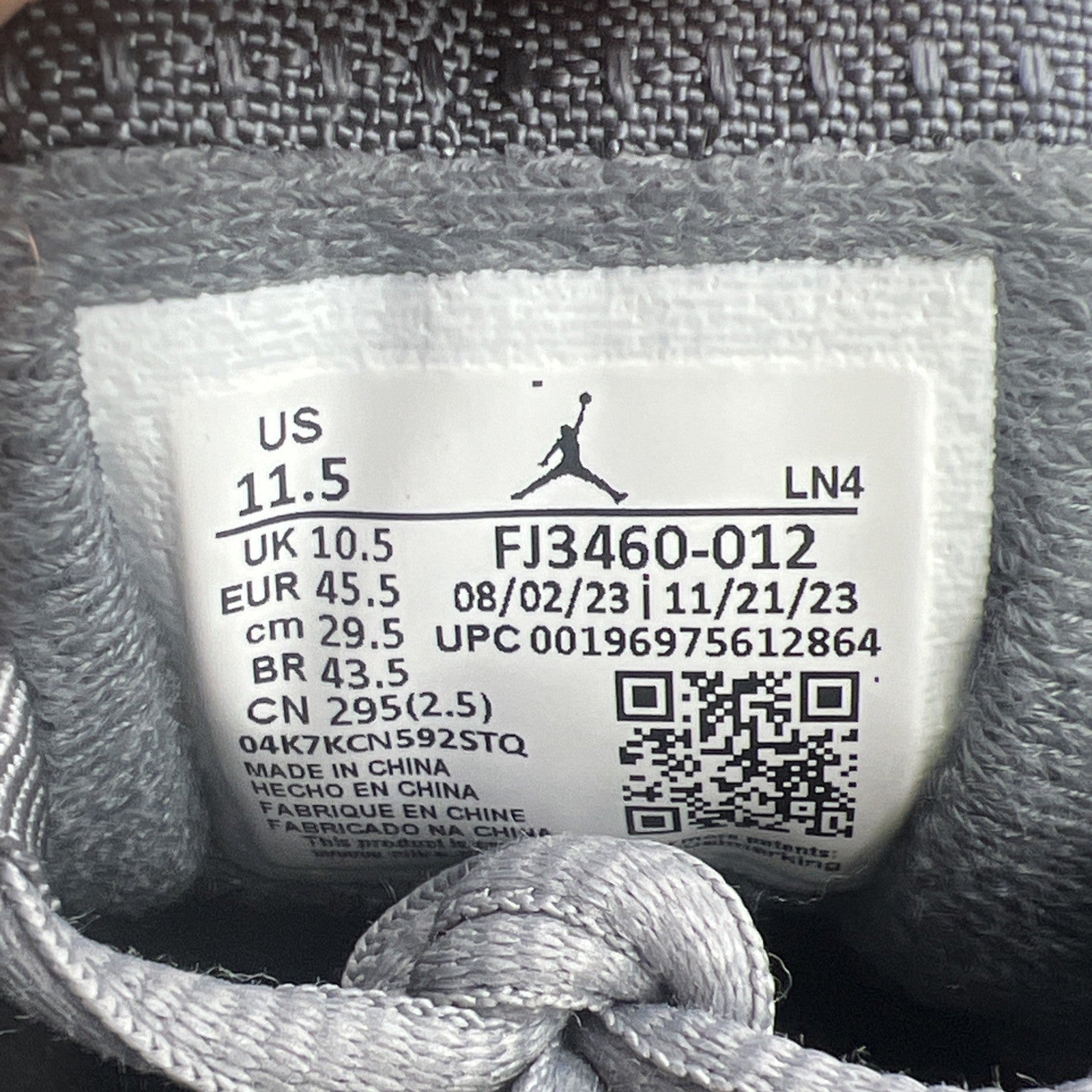 Size 11.5 - Air Jordan 14 Retro Flint Grey Stealth (FJ3460-012)