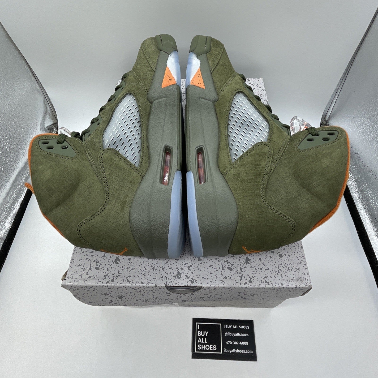 Size 12 - Air Jordan 5 Retro 2024 Olive Orange Suede (DD0587-308)