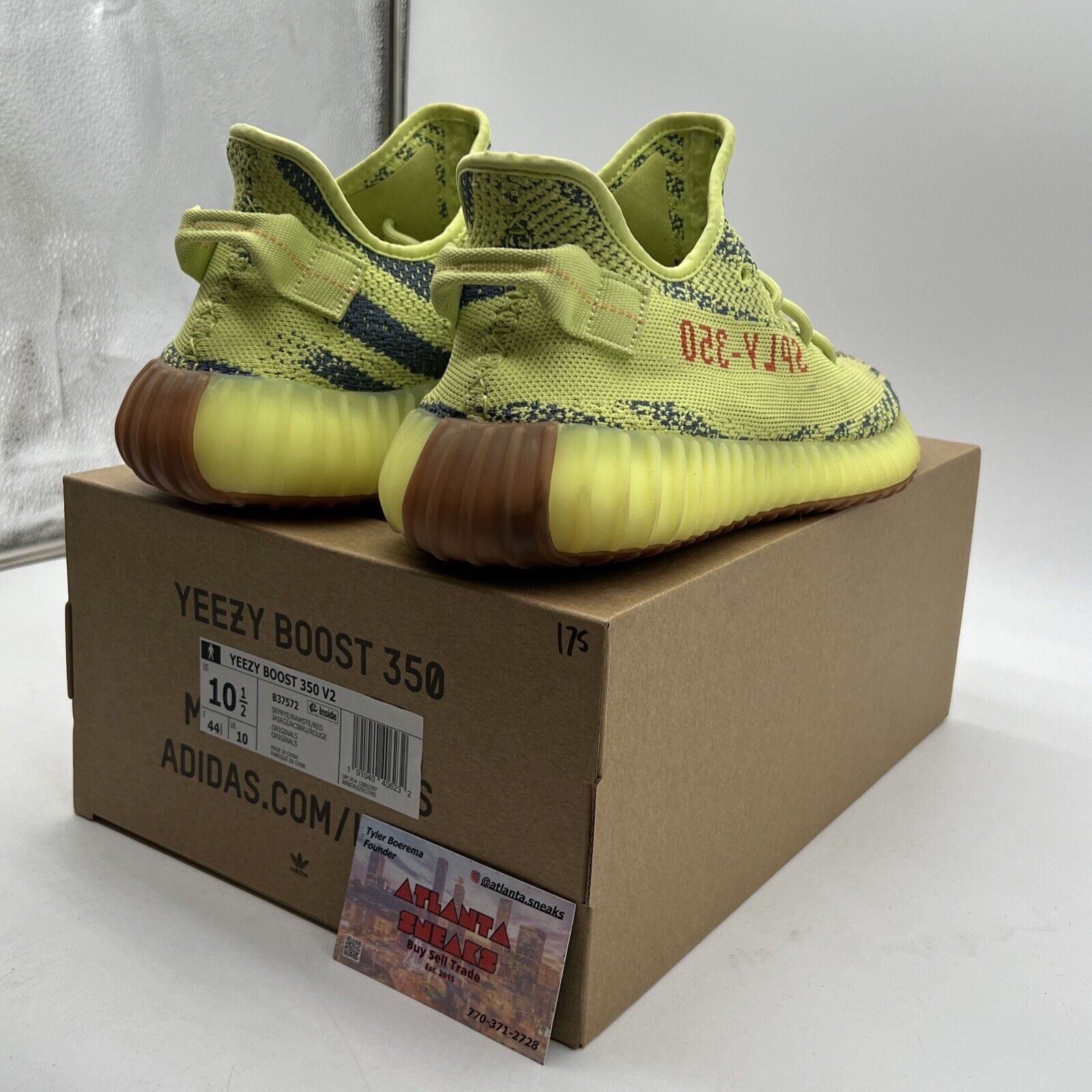 Size 10.5 - adidas Yeezy Boost 350 V2 Low Semi Frozen Yellow (B37572)