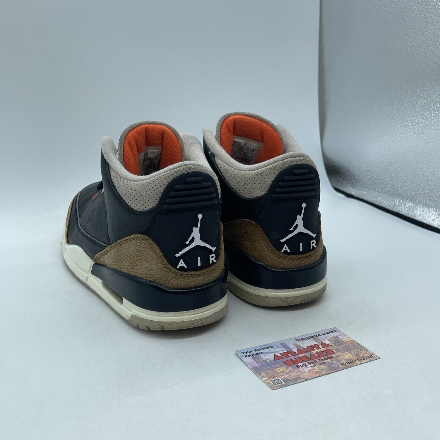 Size 7.5 - Jordan 3 Retro Mid Desert Elephant Black Leather Suede (CT8532-008)