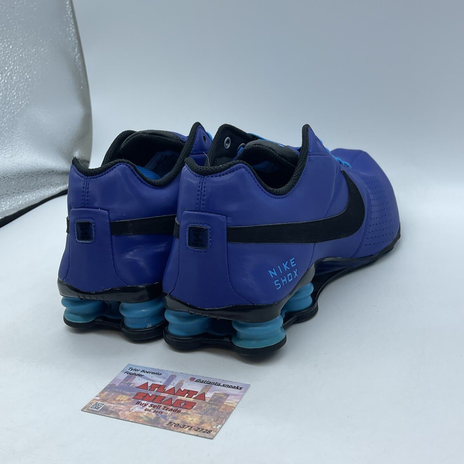 Size 11.5 - Nike Shox Deliver Royal Blue Black Suede Leather (317547-404)