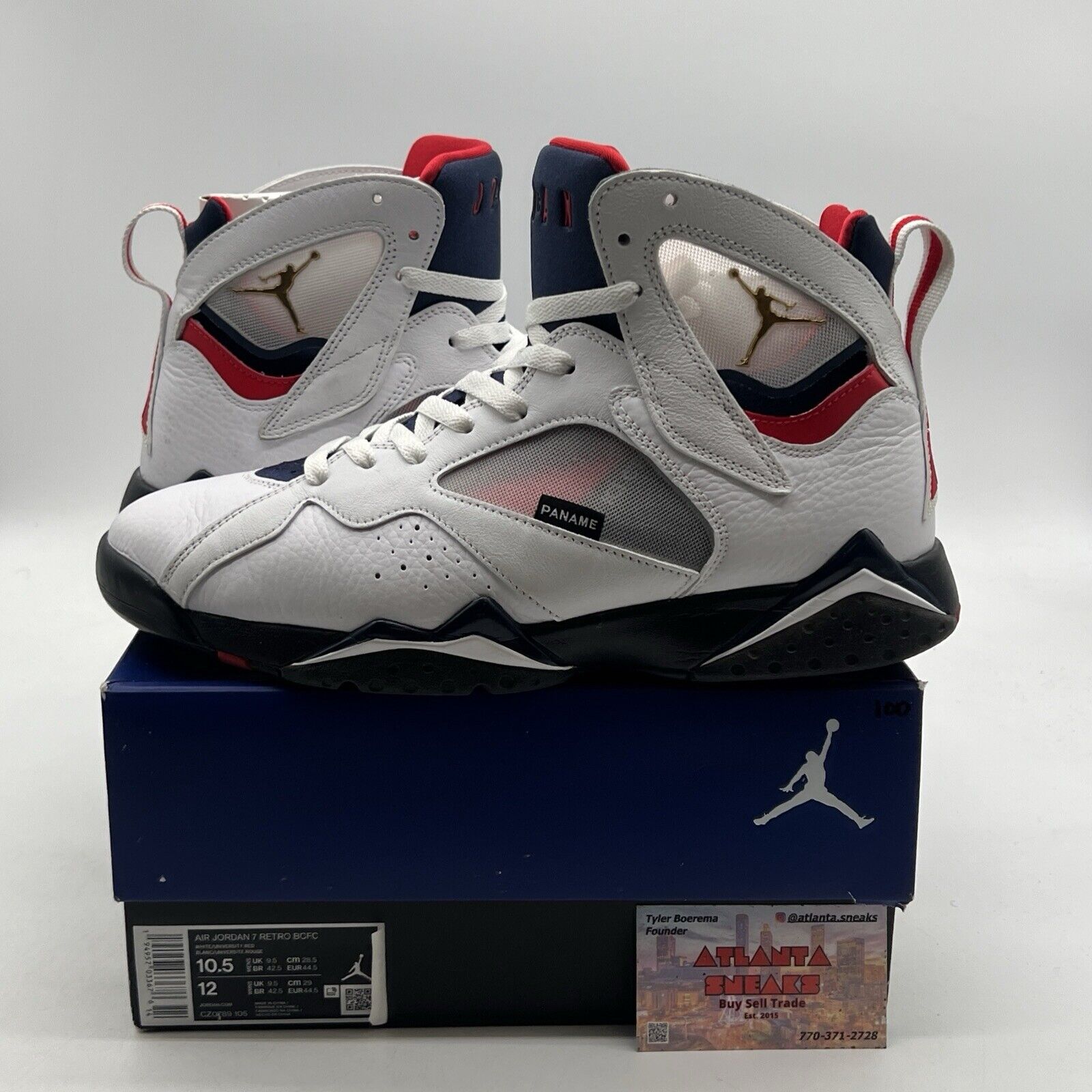 Size 10.5 - Paris Saint-Germain x Air Jordan 7 Retro Paname (CZ0789-105)