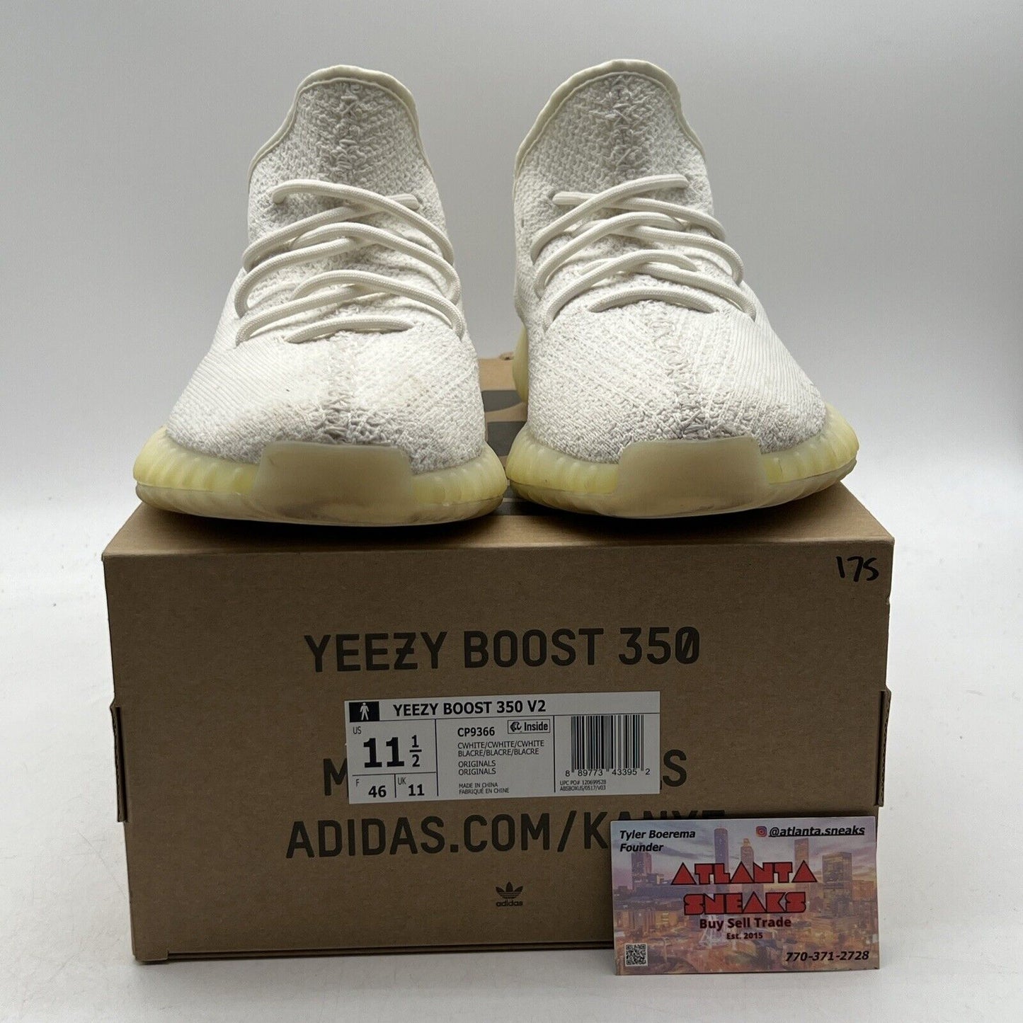 Size 11.5 - adidas Yeezy Boost 350 V2 Low Cream White / Triple White (CP9366)