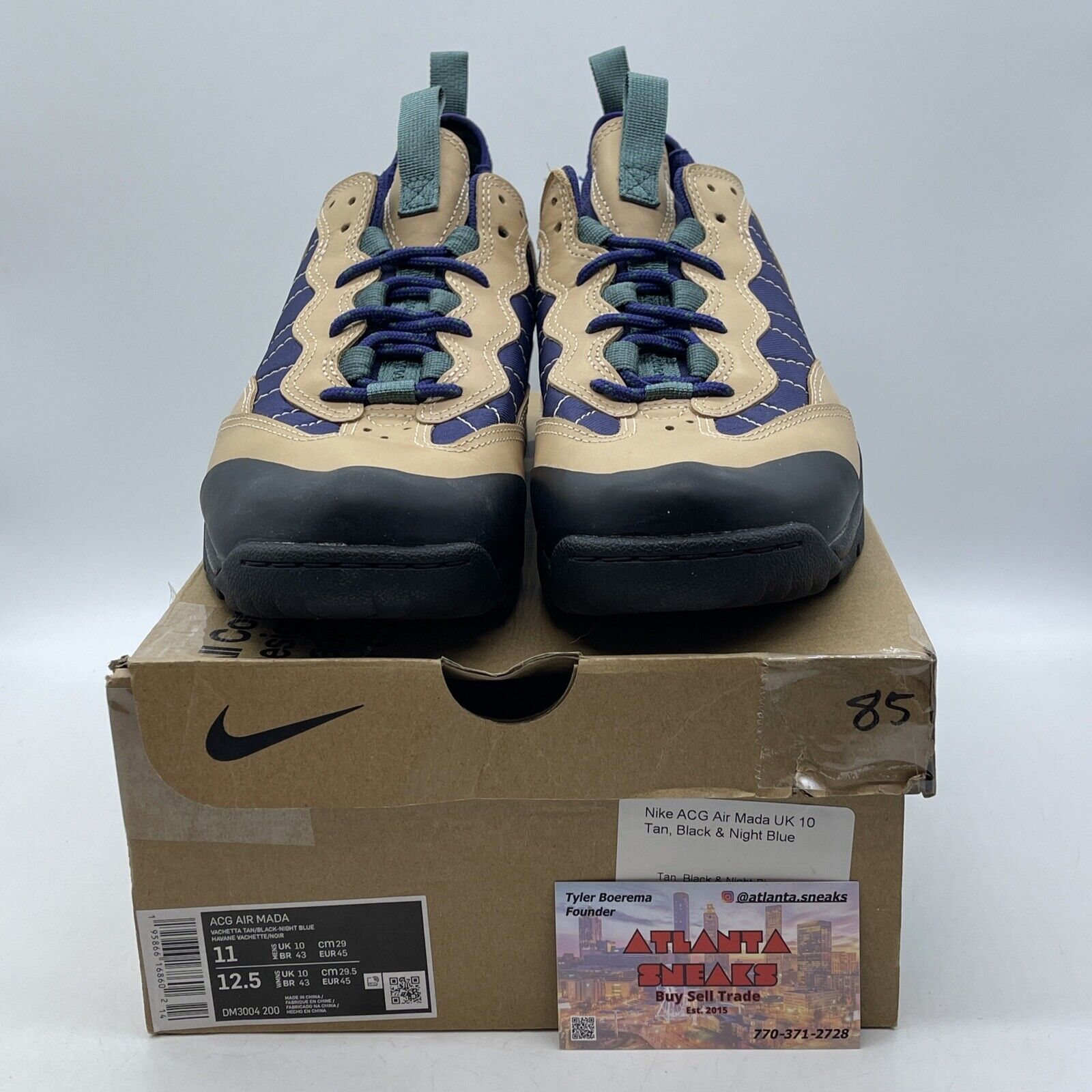 Size 11 - Nike ACG Air Mada Vachetta Tan Purple Black Suede Leather (DM3004-200)