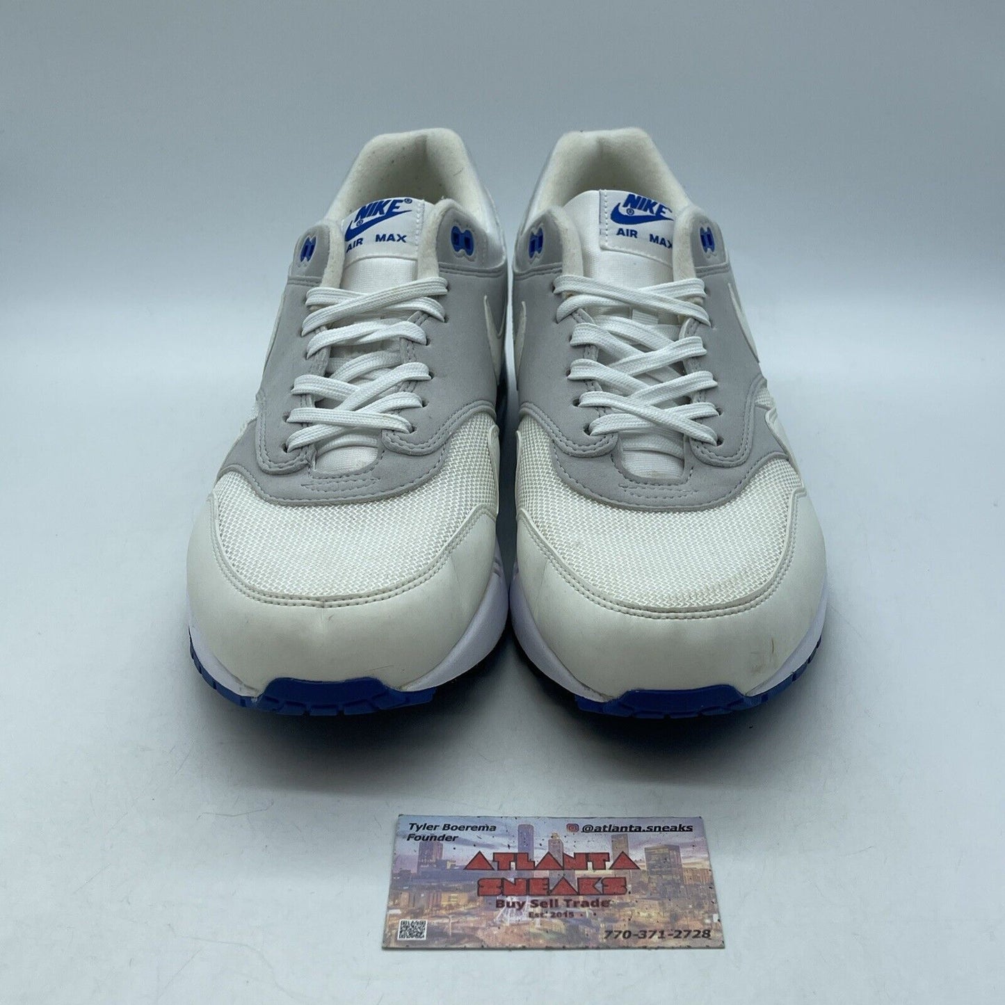 Size 12 - Nike Air Max 1 CX Color Change White Grey Suede Leather (811373-100)