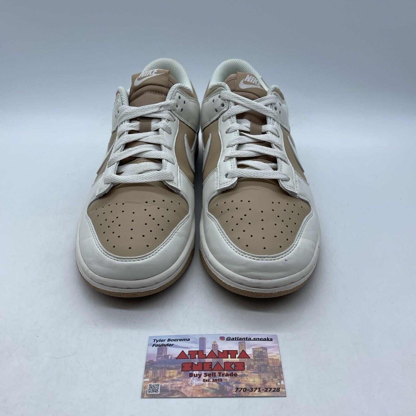 Size 9W - Nike Dunk Next Nature Low Hemp  Brown White Leather (DD1873-200)