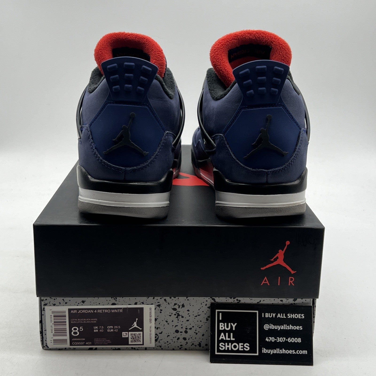 Size 8.5 - Air Jordan 4 Winter Loyal Blue 2019 (CQ9597-401)