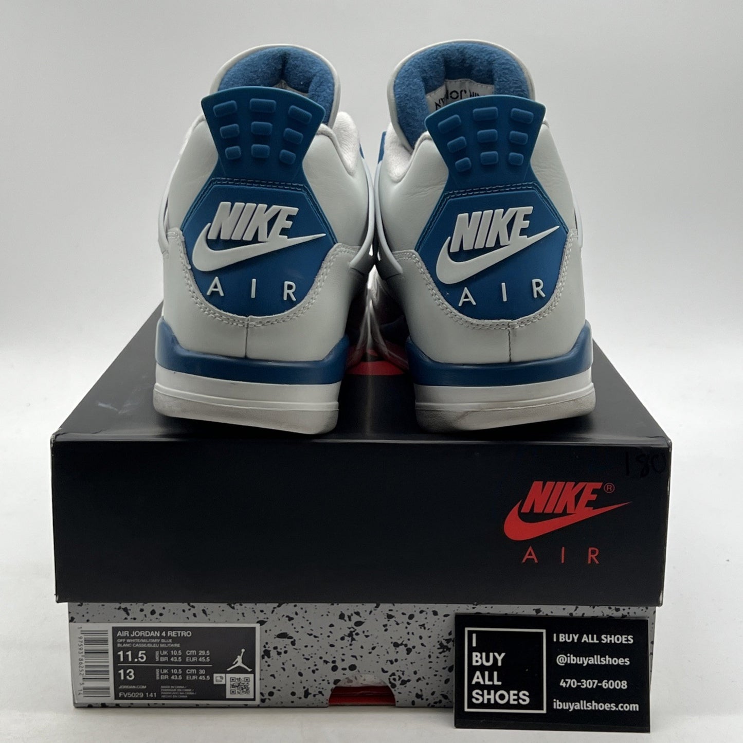 Size 11.5 - Air Jordan 4 Retro 2024 Military Blue (FV5029-141)