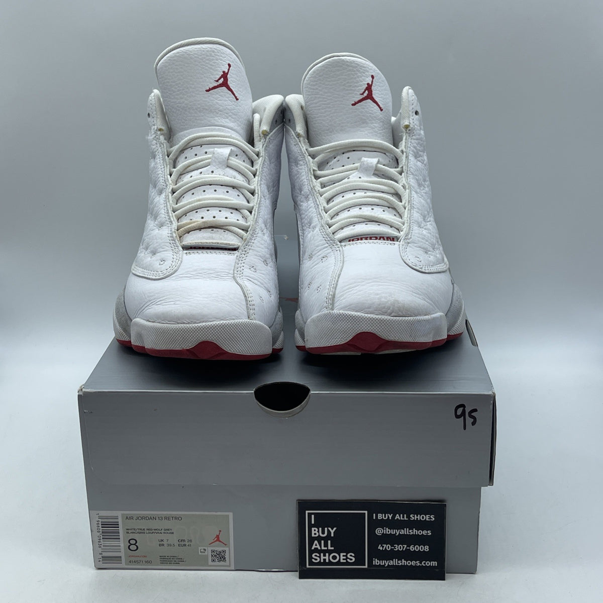Size 8 - Air Jordan 13 Retro White Wolf Grey (414571-160)