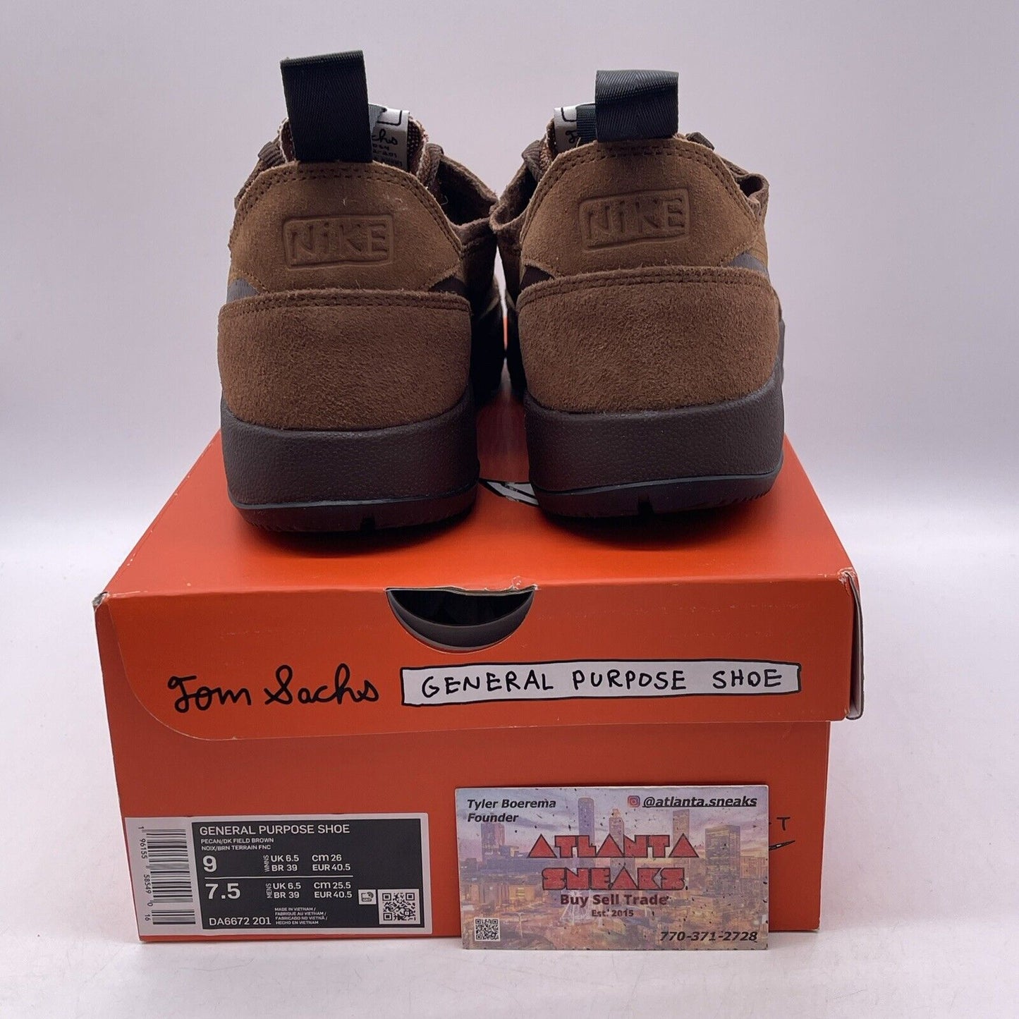 Size 9 - Nike Craft General Purpose Shoe Tom Sachs Field Brown (DA6672-201)