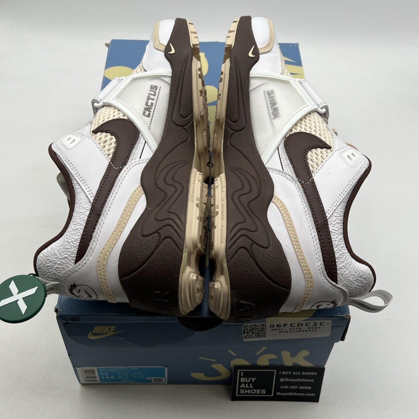Size 13 - Nike Travis Scott x Zoom Field Jaxx Light Chocolate (HQ3073-100)