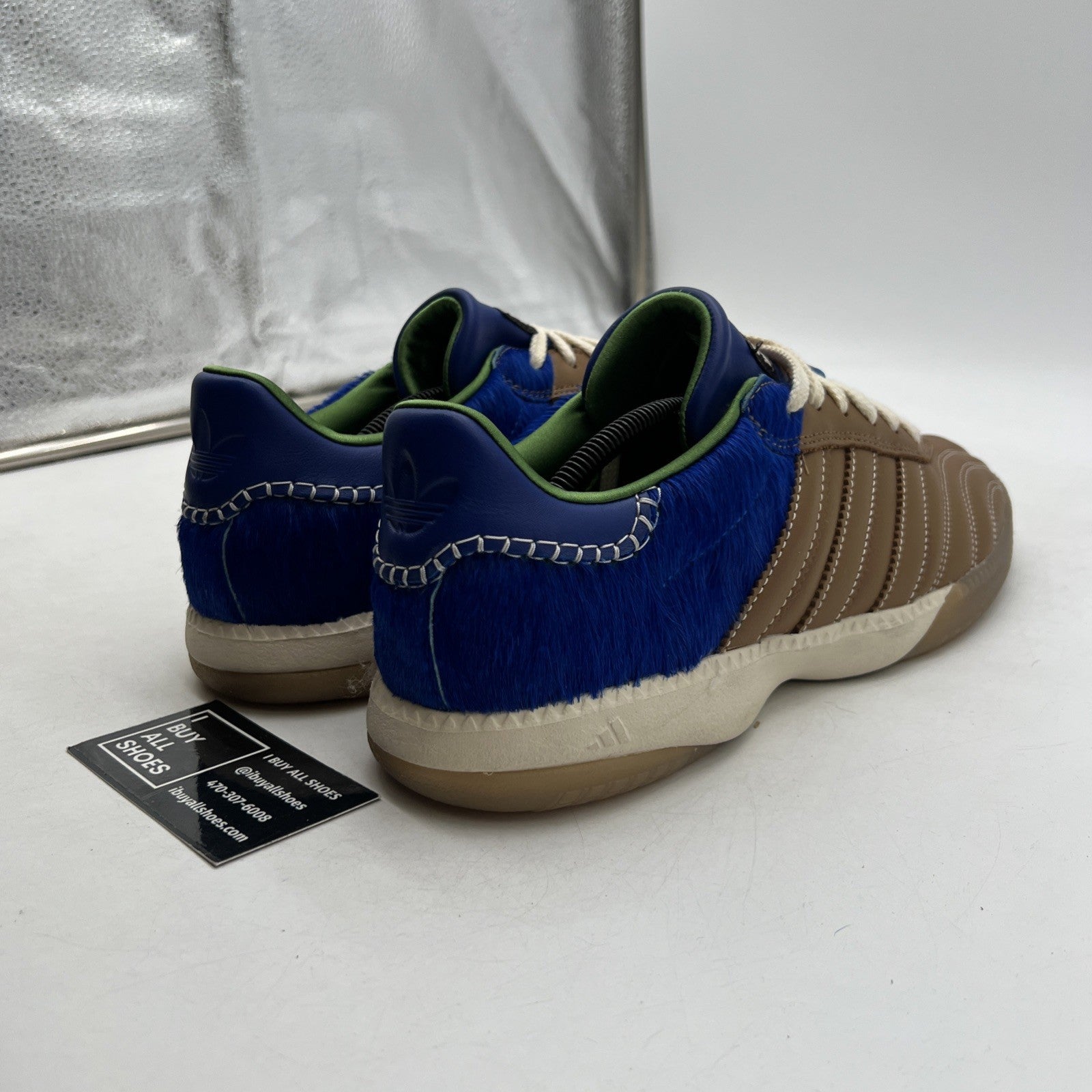 Size 12 - adidas Wales Bonner x Samba Millennium Nappa Pack - Brown Royal Blue