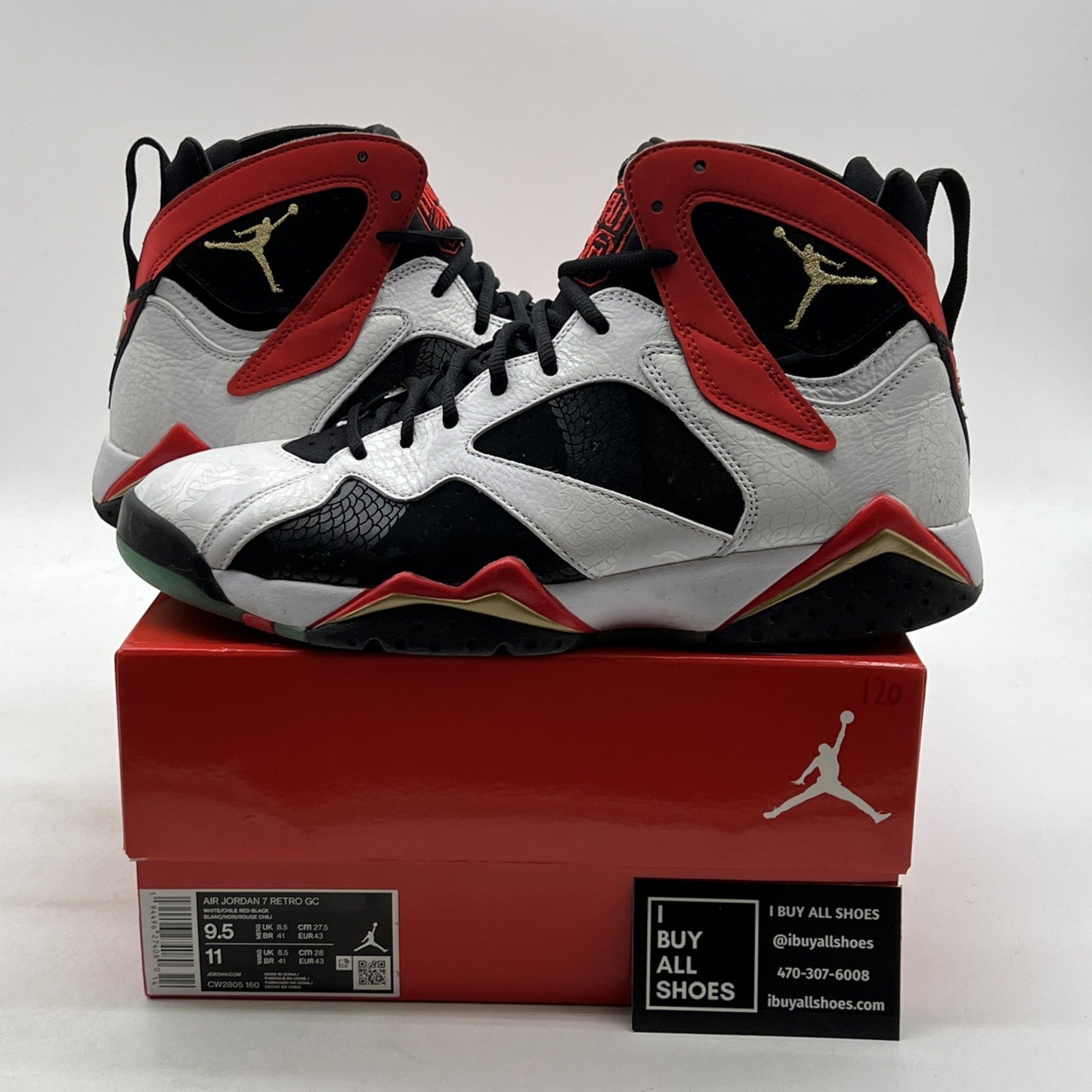 Size 9.5 - Air Jordan 7 Retro Greater China (CW2805-160)