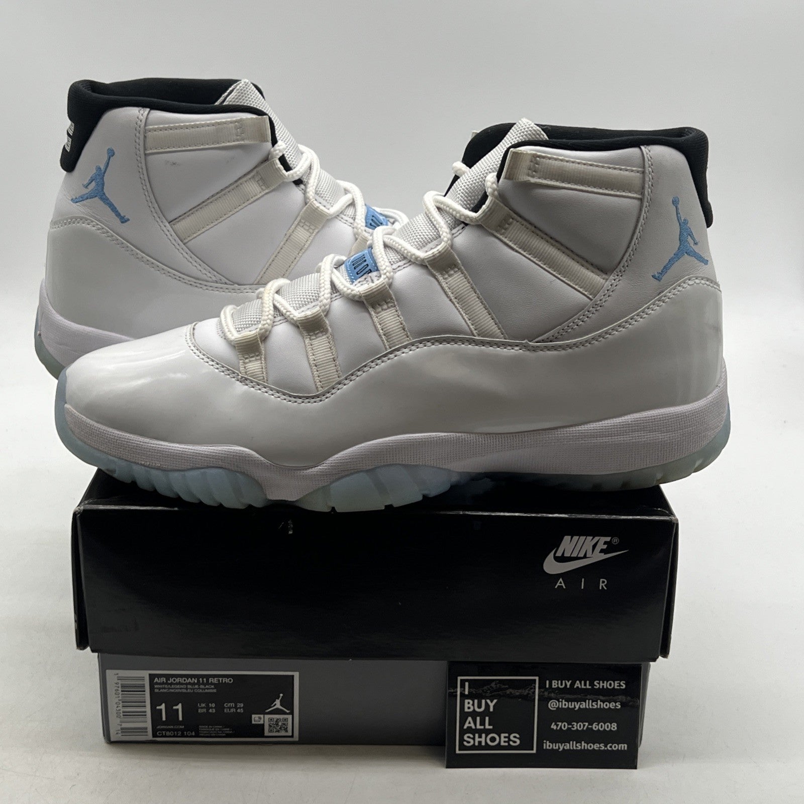 Size 11 - Air Jordan 11 Retro 2024 Legend Blue / Columbia (CT8012-104)