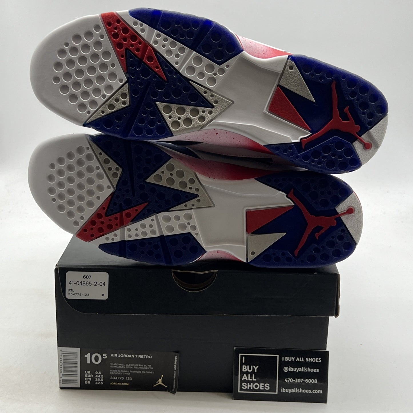 Size 10.5 - Air Jordan 7 Retro Tinker Alternate (304775-123)