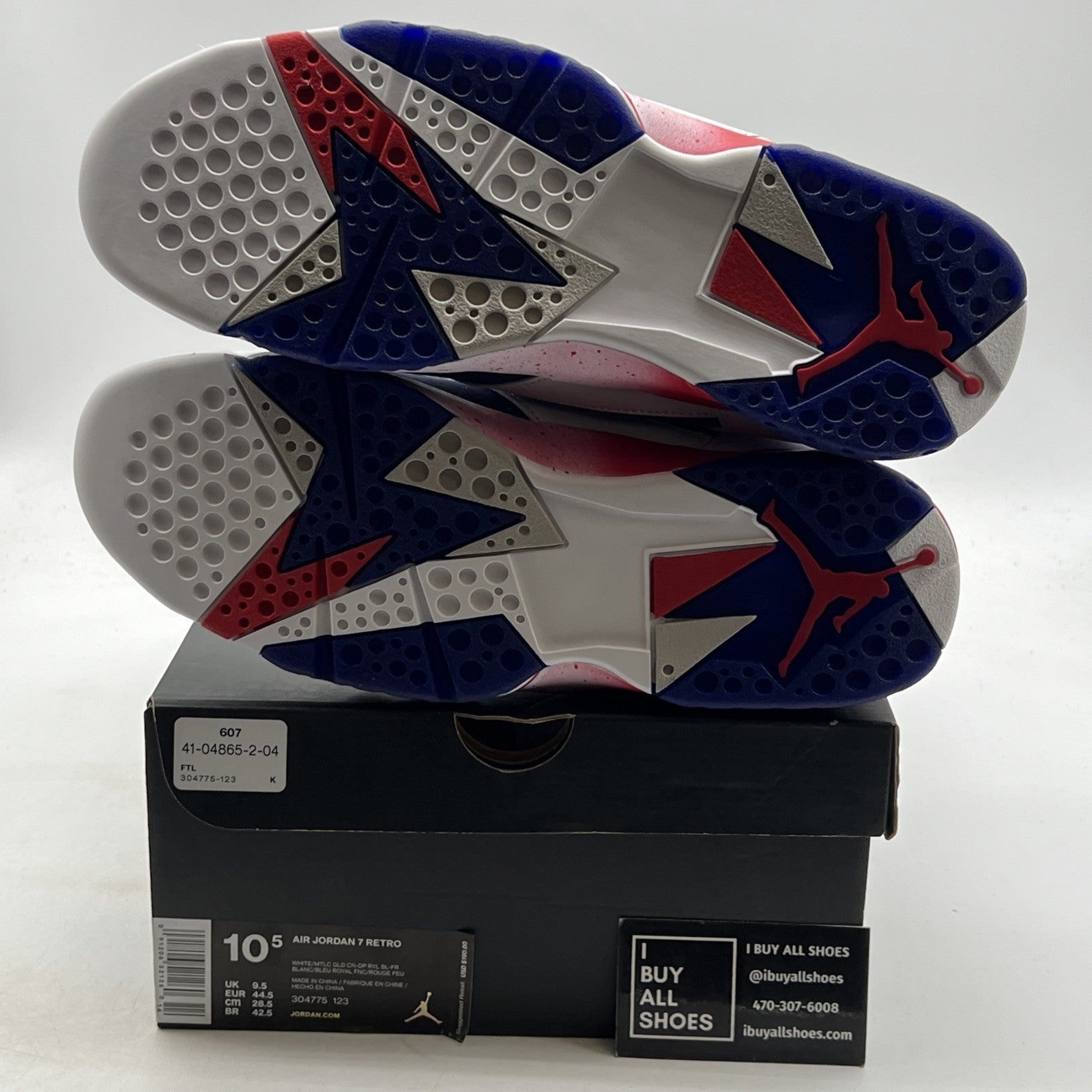 Size 10.5 - Air Jordan 7 Retro Tinker Alternate (304775-123)