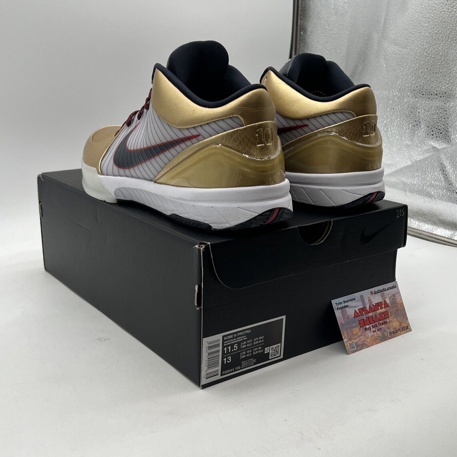 Size 11.5 - Nike Zoom Kobe 4 Protro 2024 Gold Medal (FQ3544-100)