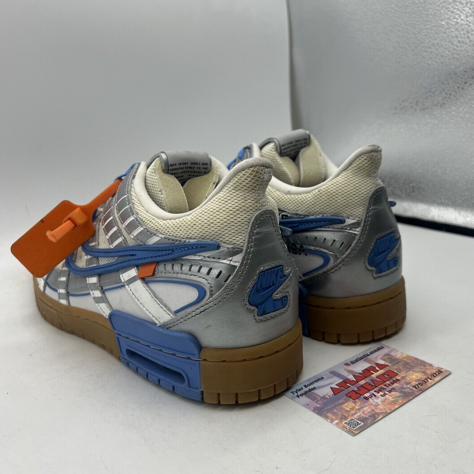 Size 12 - Nike Off-White x Air Rubber Dunk University Blue White (CU6015-100)