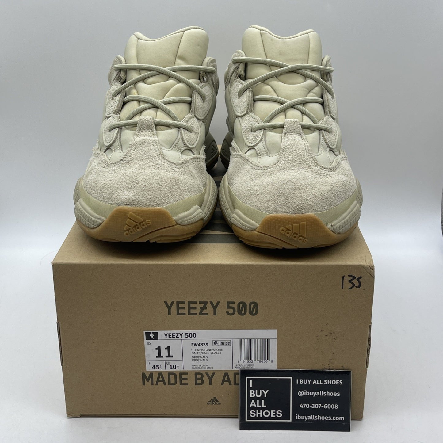 Size 11 - adidas Yeezy 500 Stone Brown Suede Leather (FW4839)