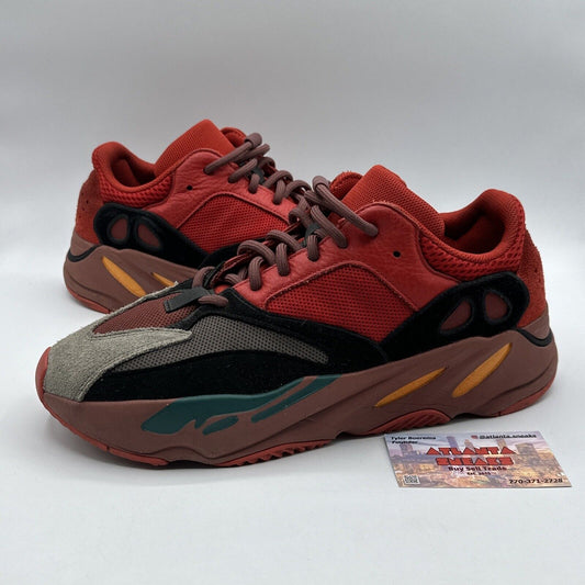 Size 12 - adidas Yeezy Boost 700 MNVN Laceless HI-RES RED 2022 Blue Orange Lace