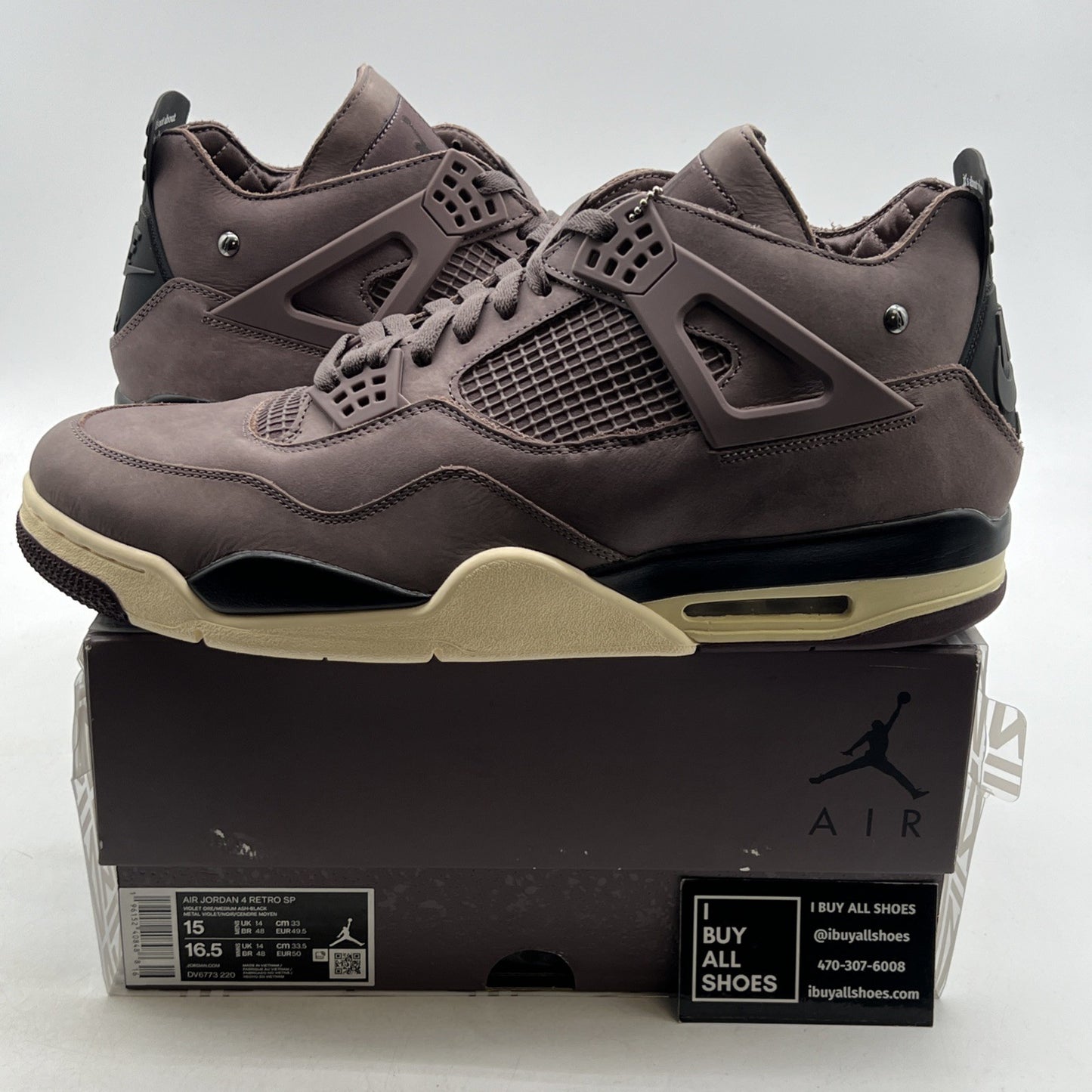 Size 15 - Air Jordan 4 Retro x A Ma Maniere Mid Violet Ore (DV6773-220)