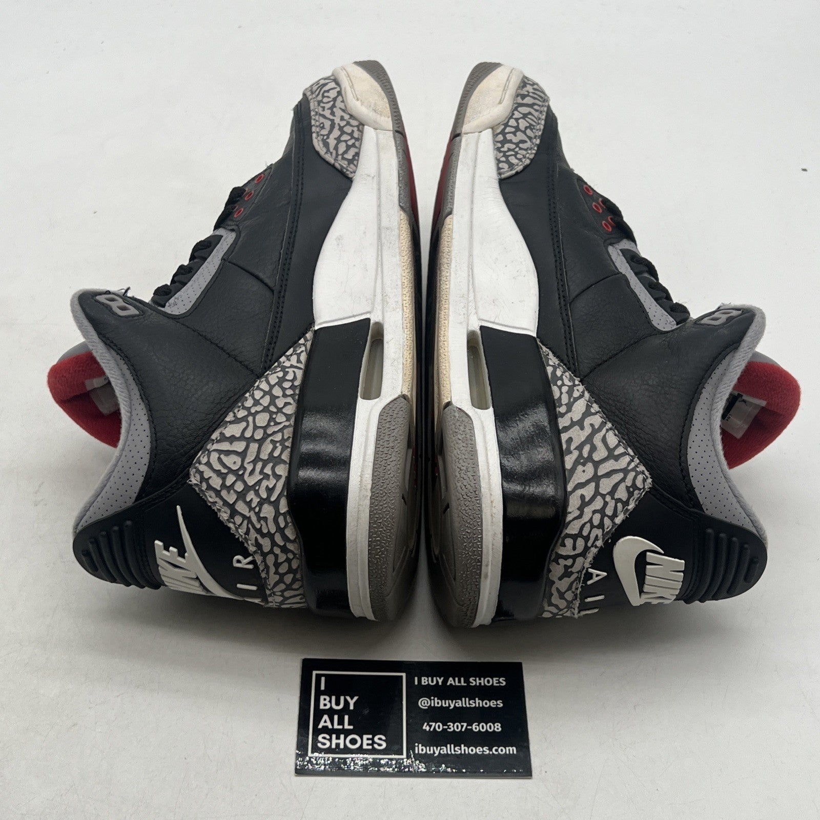 Size 10 - Air Jordan 3 Retro OG Mid Black Cement (854262-001)