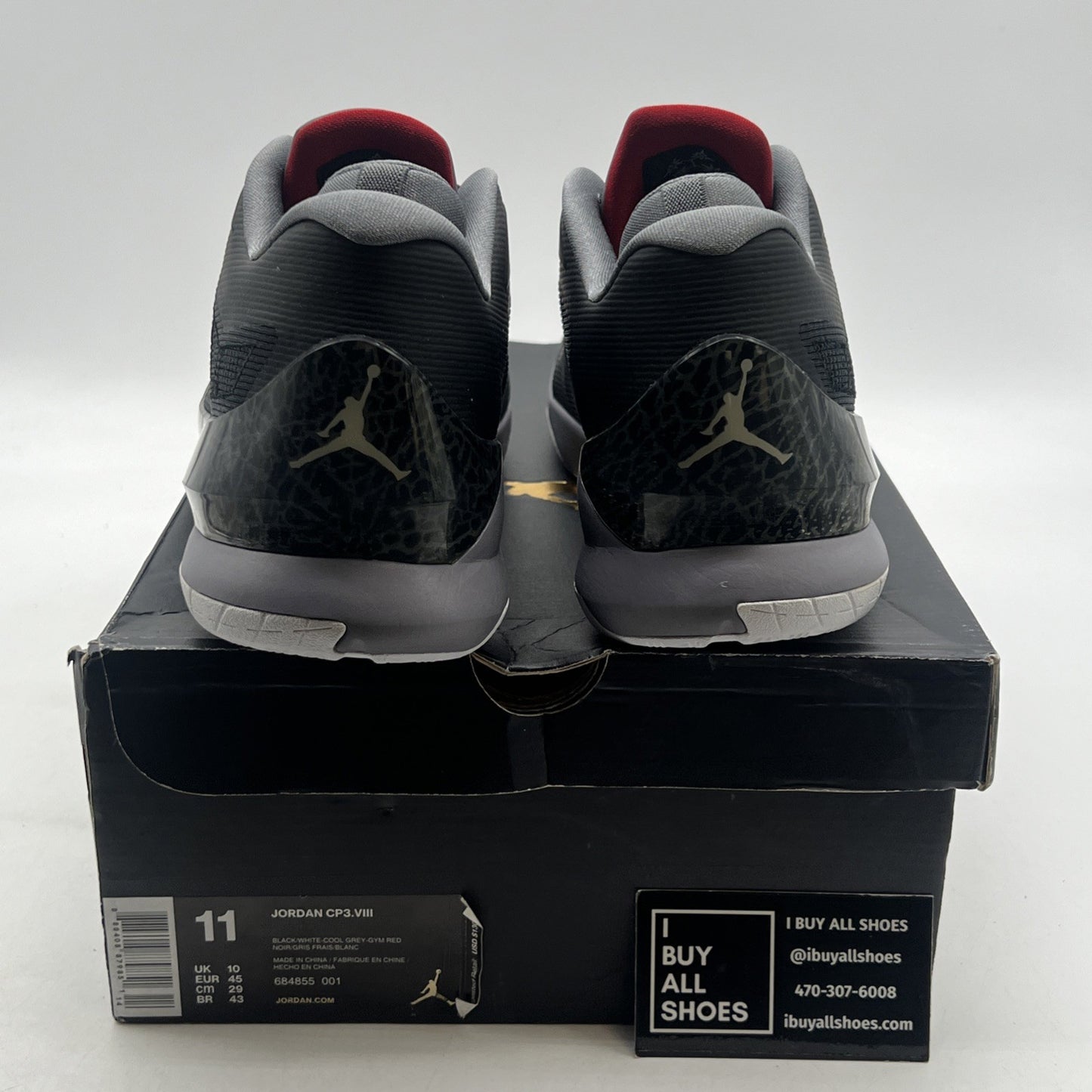 Size 11 - Air Jordan CP3.VIII Black (684855-001)