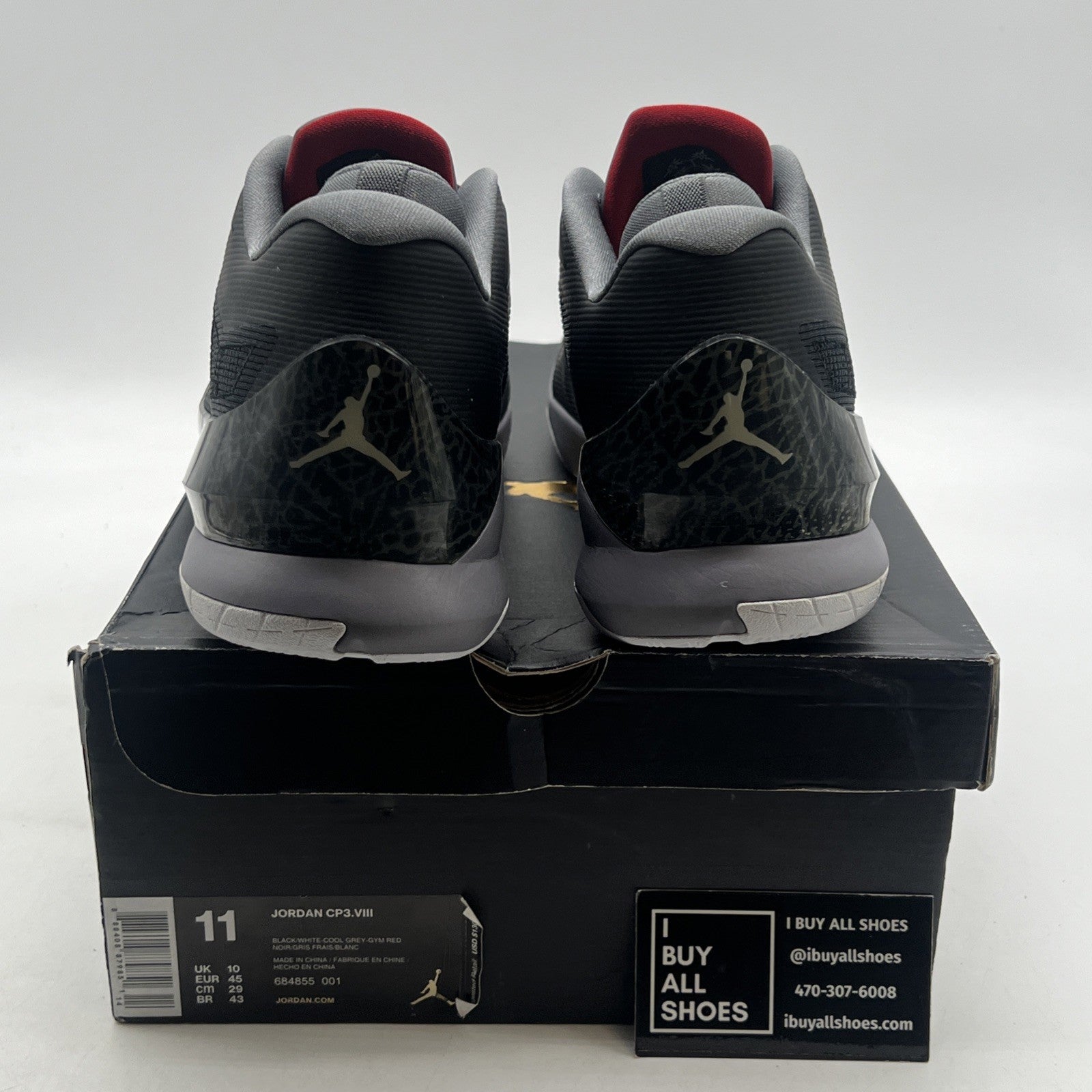 Size 11 - Air Jordan CP3.VIII Black (684855-001)