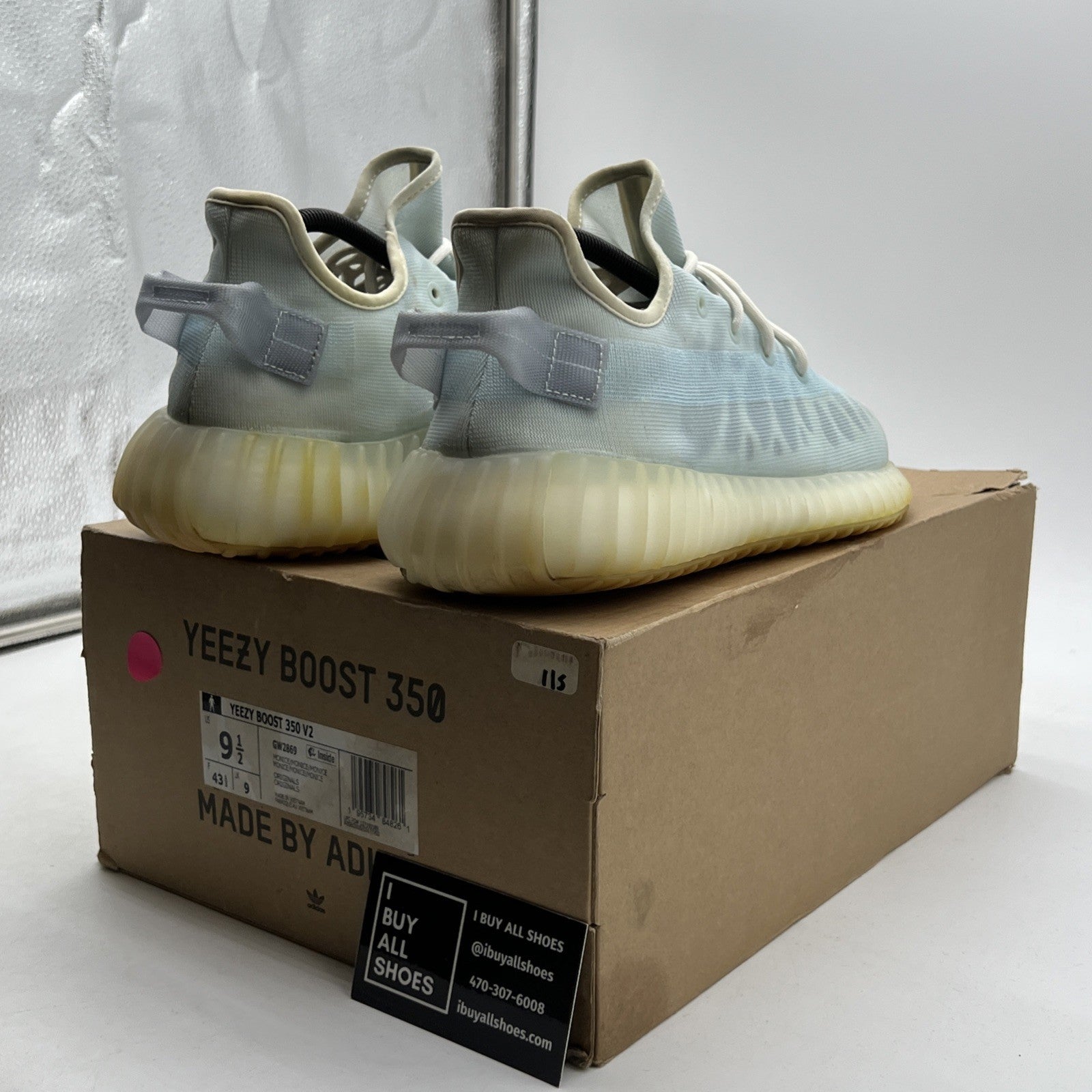 Size 9.5 - adidas Yeezy Boost 350 V2 Mono Ice (GW2869)