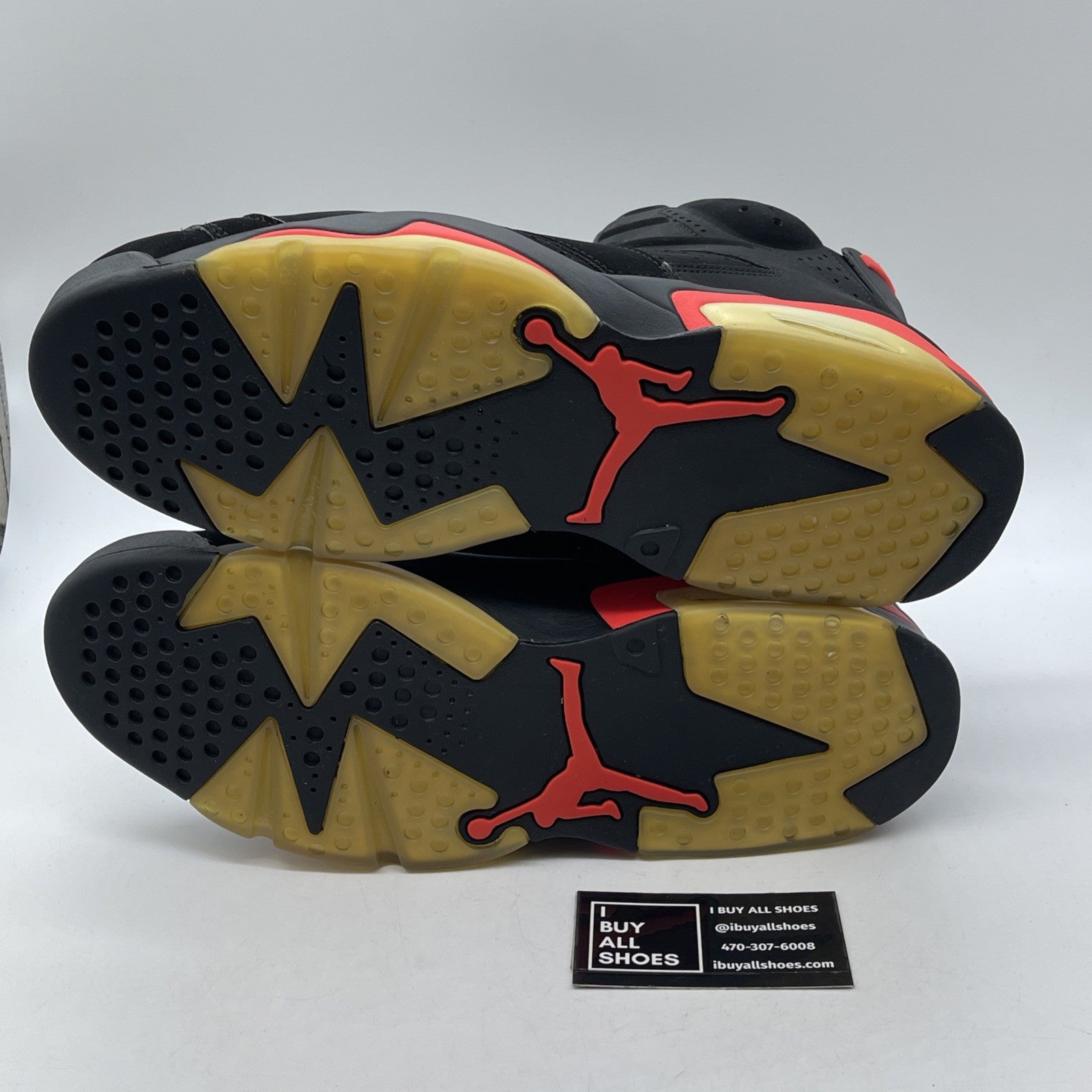 Size 13 - Jordan 6 Retro Mid Infrared Black Suede (384664-060)