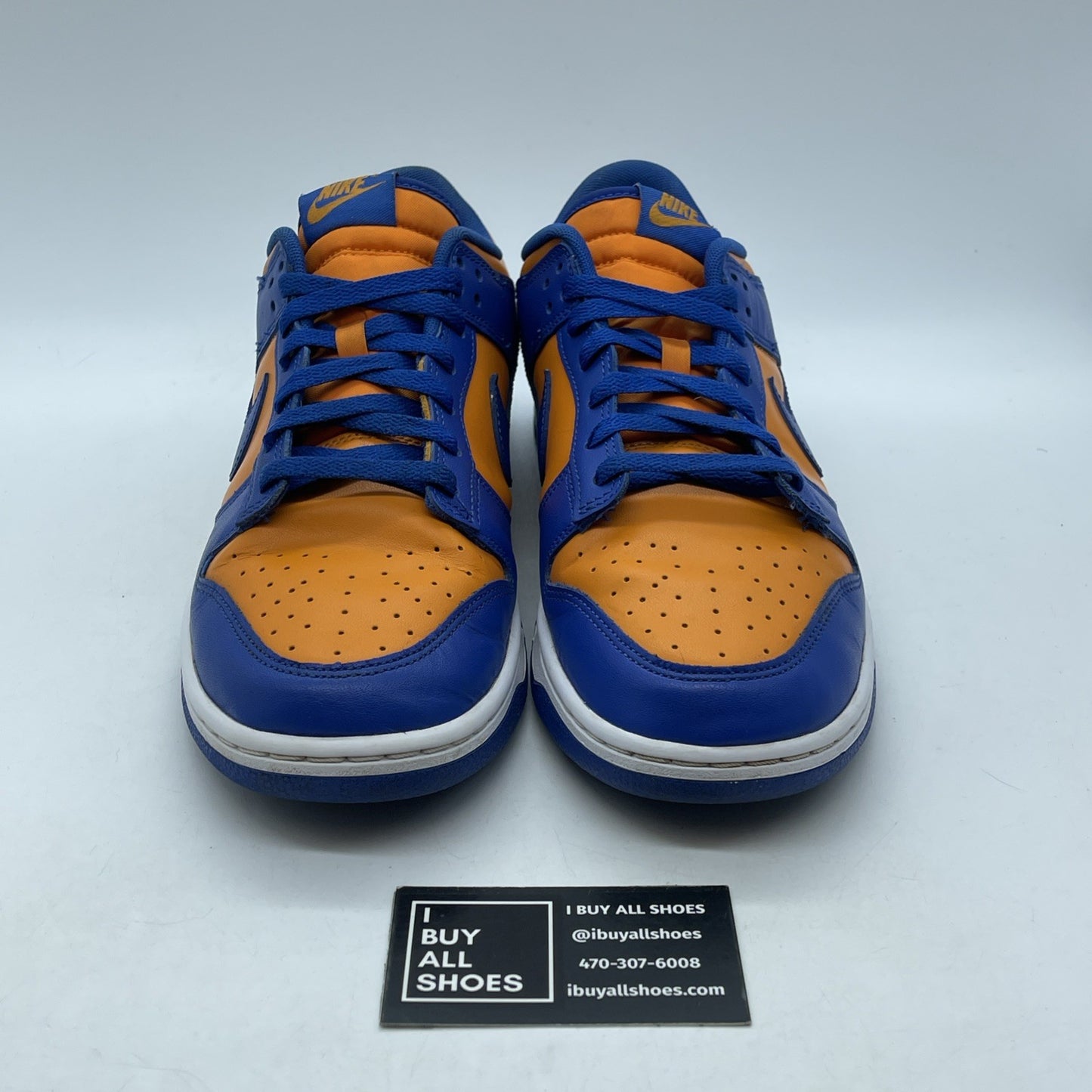 Size 11 - Nike Dunk Low Knicks Blue Orange Leather (DV0833-800)