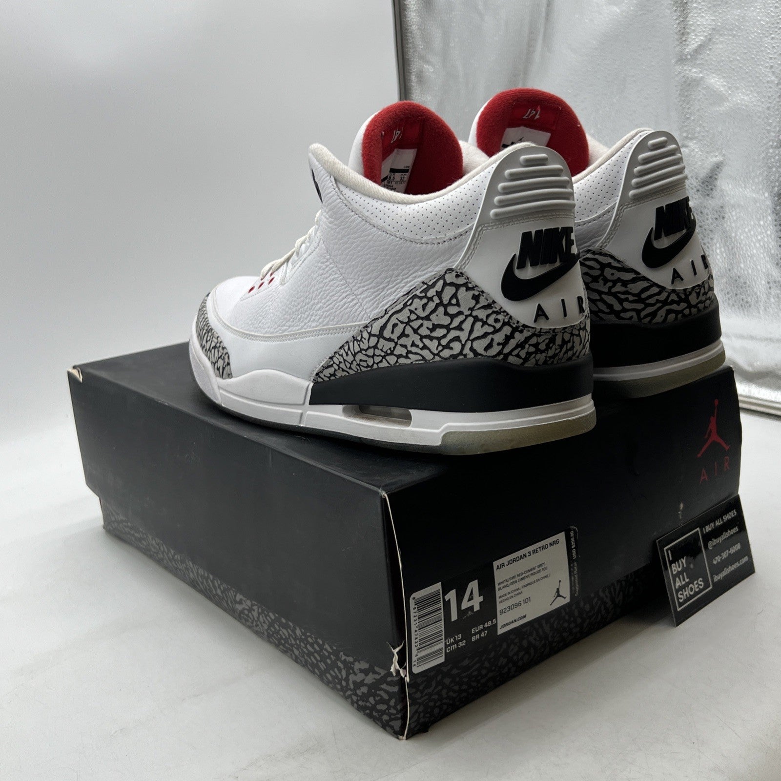 Size 14 - Air Jordan 3 Retro NRG Free Throw Line (923096-101)