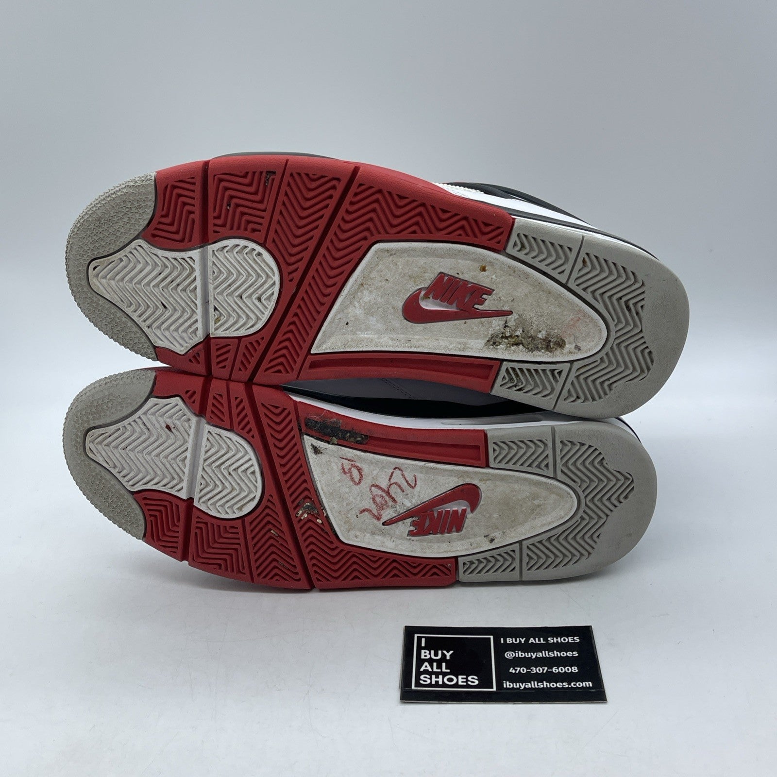 Size 10 - Jordan 4 Retro OG Mid Fire Red Black White Leather (DC7770-160)