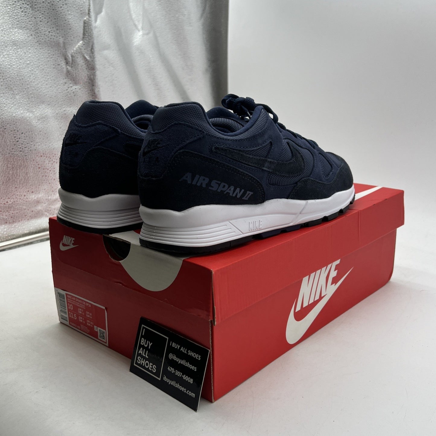 Size 10 - Nike Air Span 2 SE Midnight Navy (BQ6052-400)