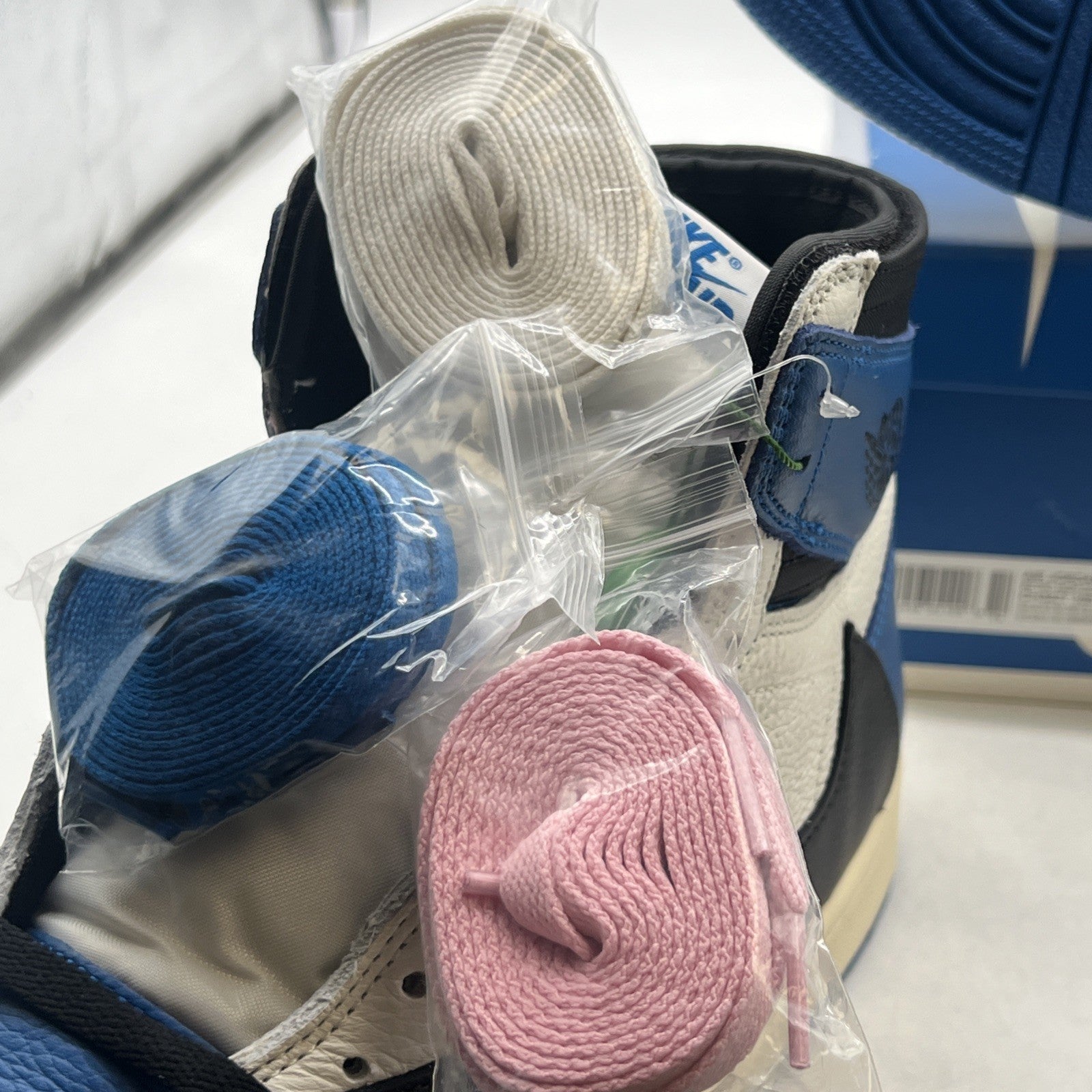 Size 12 - Air Jordan 1 Retro x Fragment Design x Travis Scott High Blue