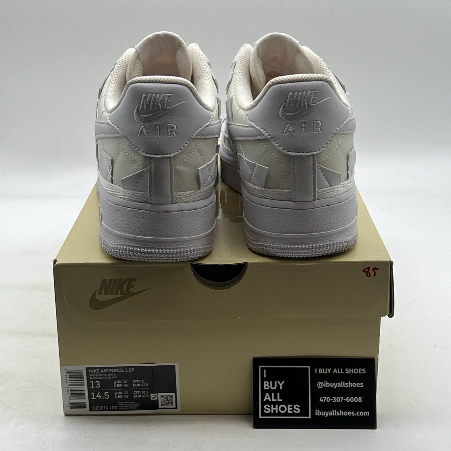 Size 13 - Nike Billie Eilish x Air Force 1 Low Triple White (DZ3674-100)