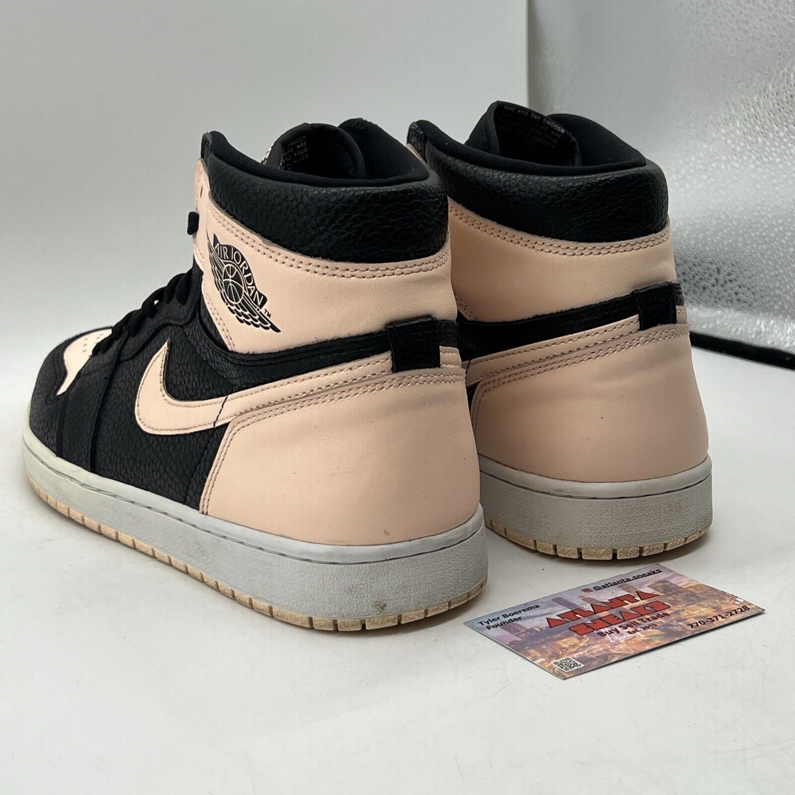 Size 10.5 - Air Jordan 1 Retro OG High Crimson Tint Black Leather (555088-081)