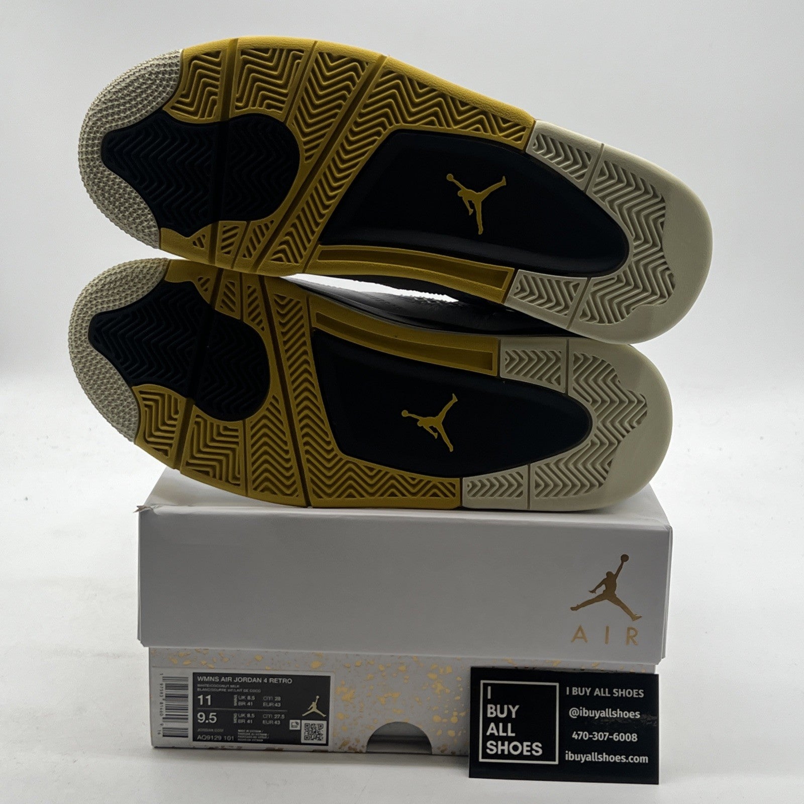Size 11 - Air Jordan 4 Retro Vivid Sulfur W (AQ9129-101)