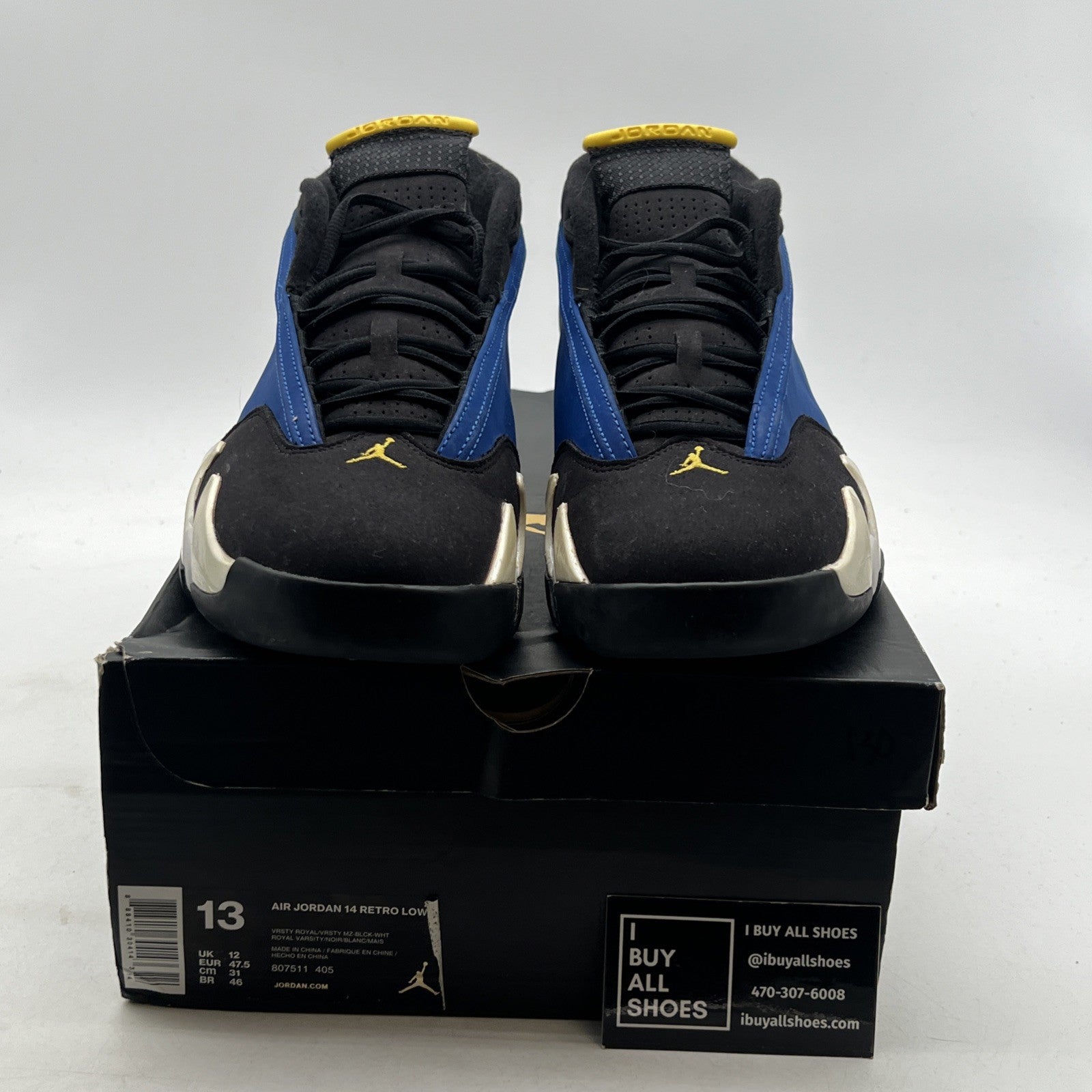 Size 13 - Air Jordan 14 Retro 2015 Low Laney (807511-405)