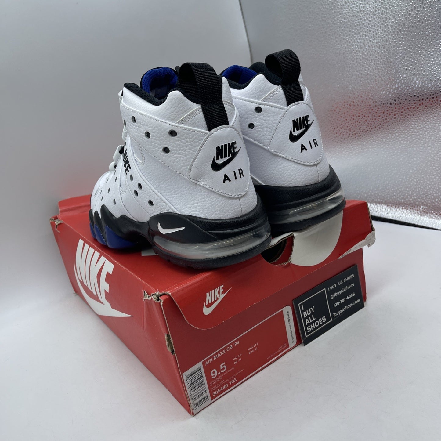 Size 9.5 - Nike Air Max 2 CB 94 2015 Old Royal (305440-102)