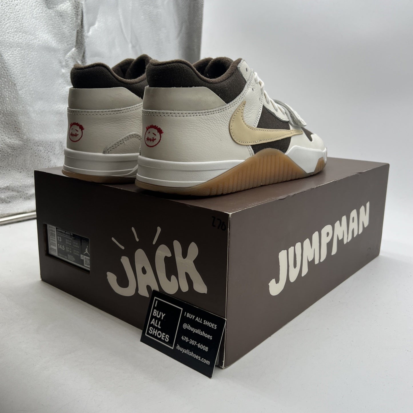 Size 13 - Travis Scott x Jordan Jumpman Jack TR Sail (FZ8117-100)
